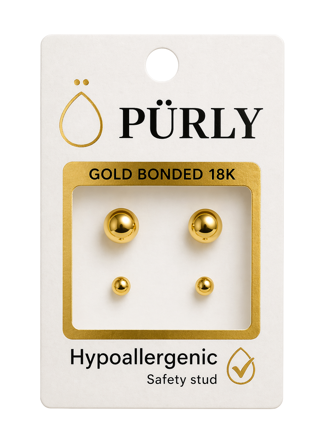 Pūrly Gold Bonded 18K — 2 pares