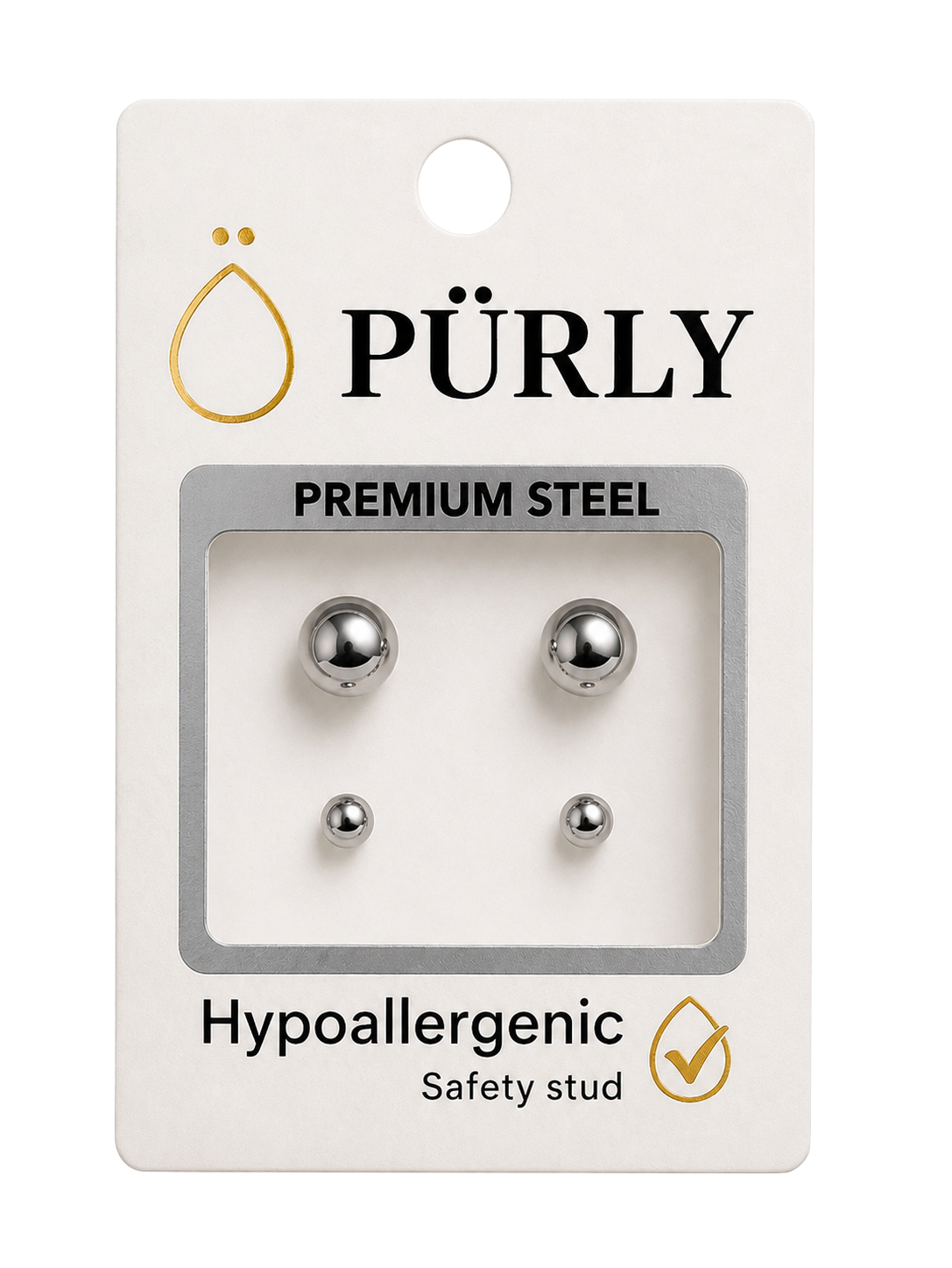Pūrly Premium Steel 316L — 2 pares